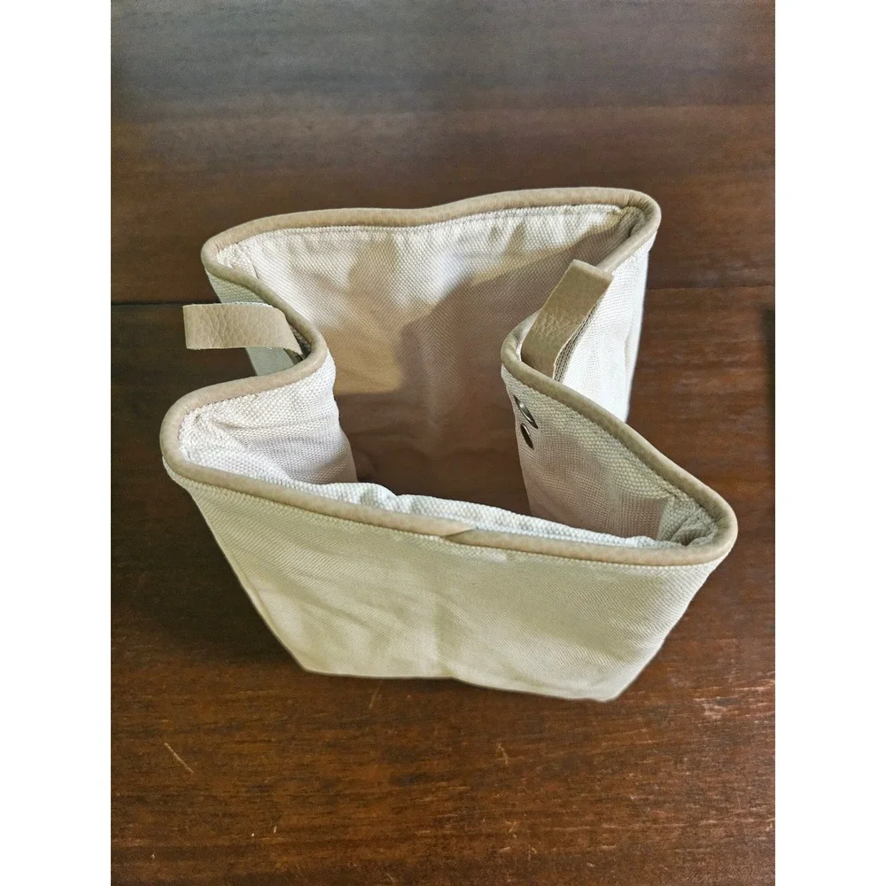 Longaberger Fabric Bin Dividers Size A Beige Flax Canvas Organizer 23562239